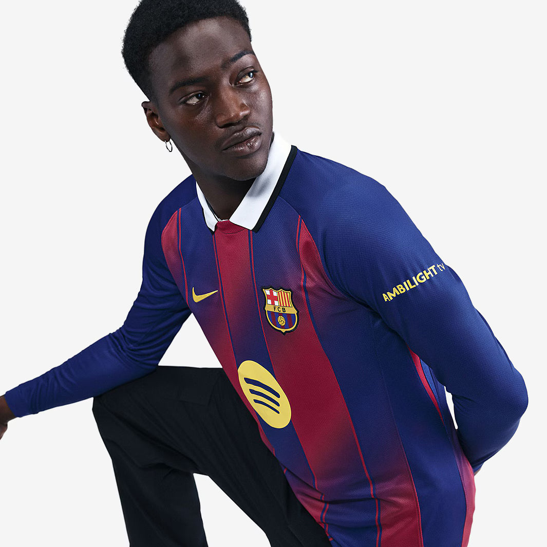 Camisa Nike Barcelona 2025/2026 I Torcedor Manga Longa