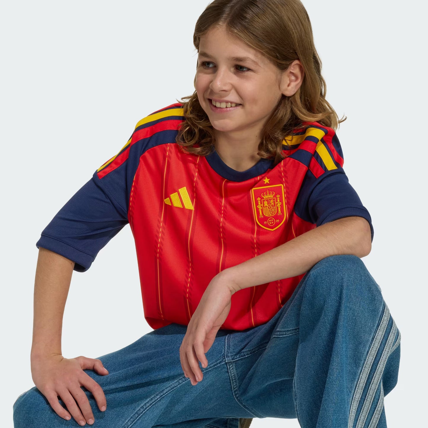 Camisa I Espanha 26/27 Infantil