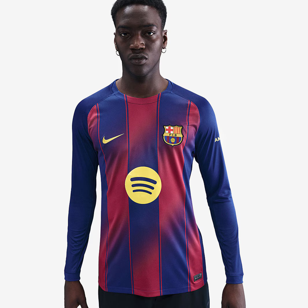 Camisa Nike Barcelona 2025/2026 I Torcedor Manga Longa