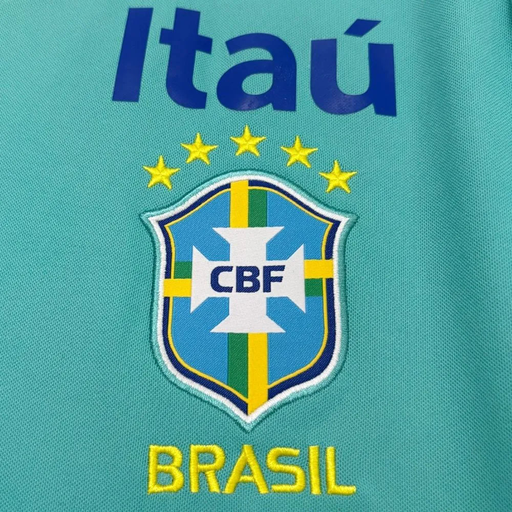 Camisa Seleção Brasileira 2026 Treino Azur Turquesa