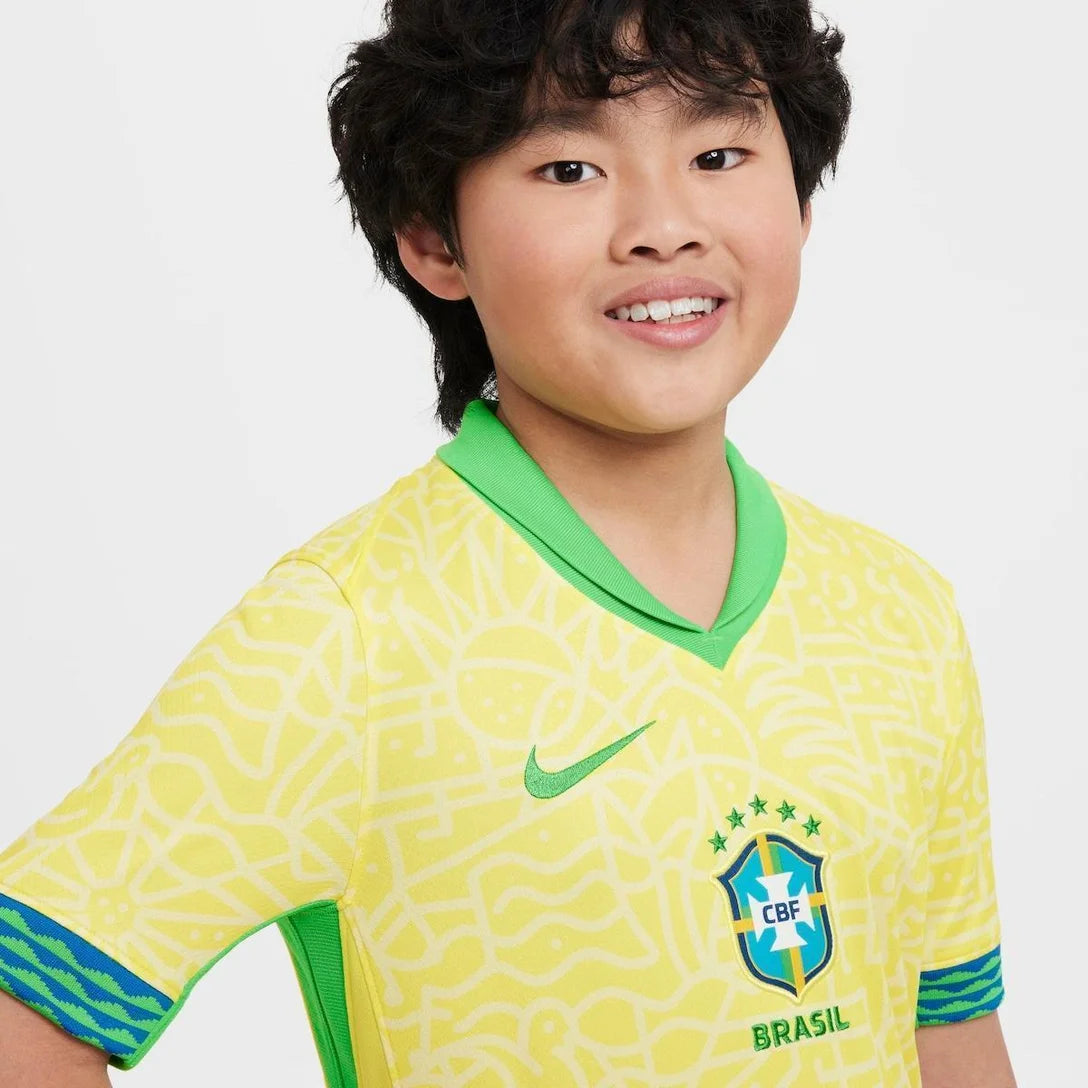 Camisa Infantil Brasil 2024/2025 Torcedor
